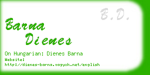 barna dienes business card